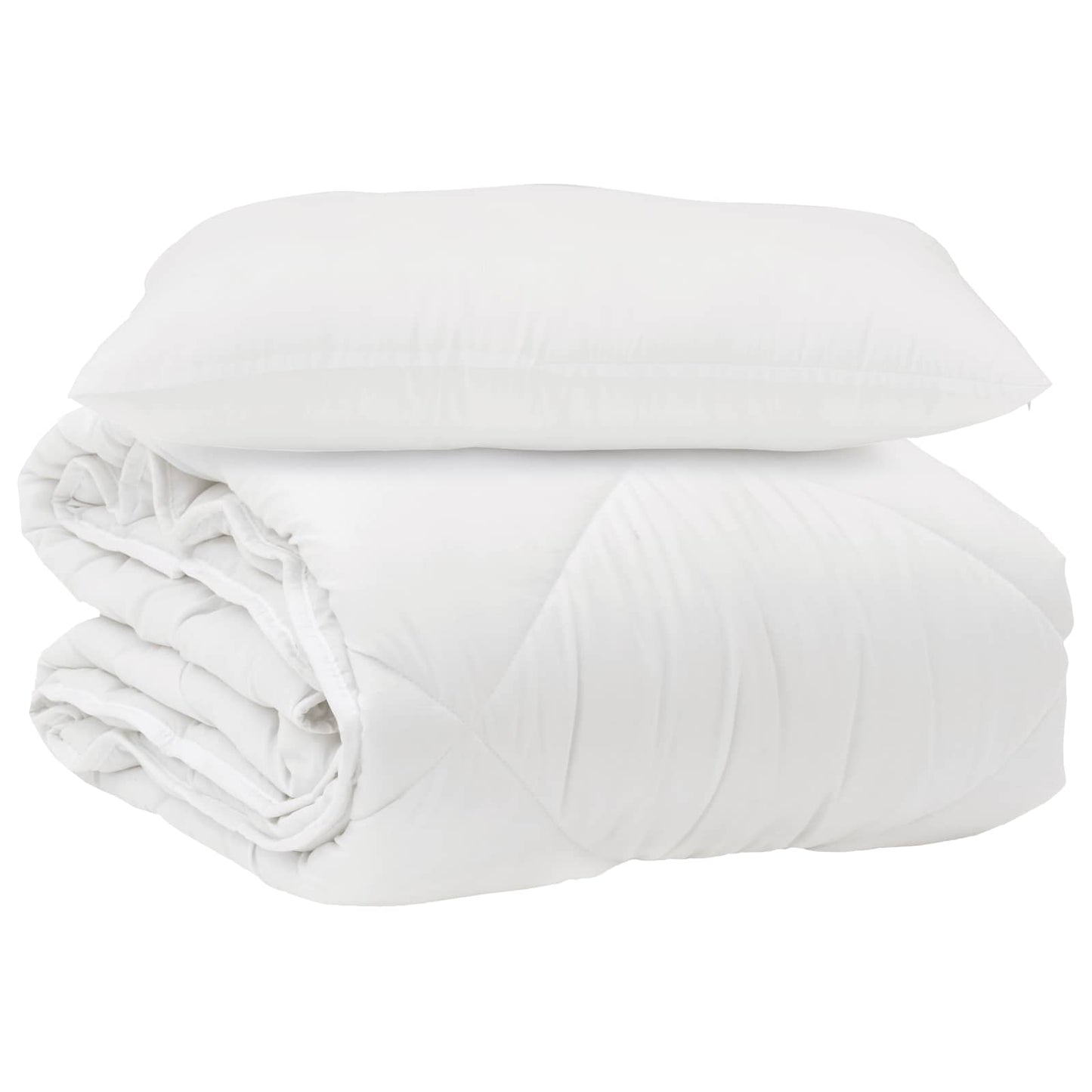 Vidaxx edredón con almohada 2 piezas microfibra blanco