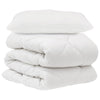 Vidaxl dekbed set met kussen 2 pcs wit microvezel