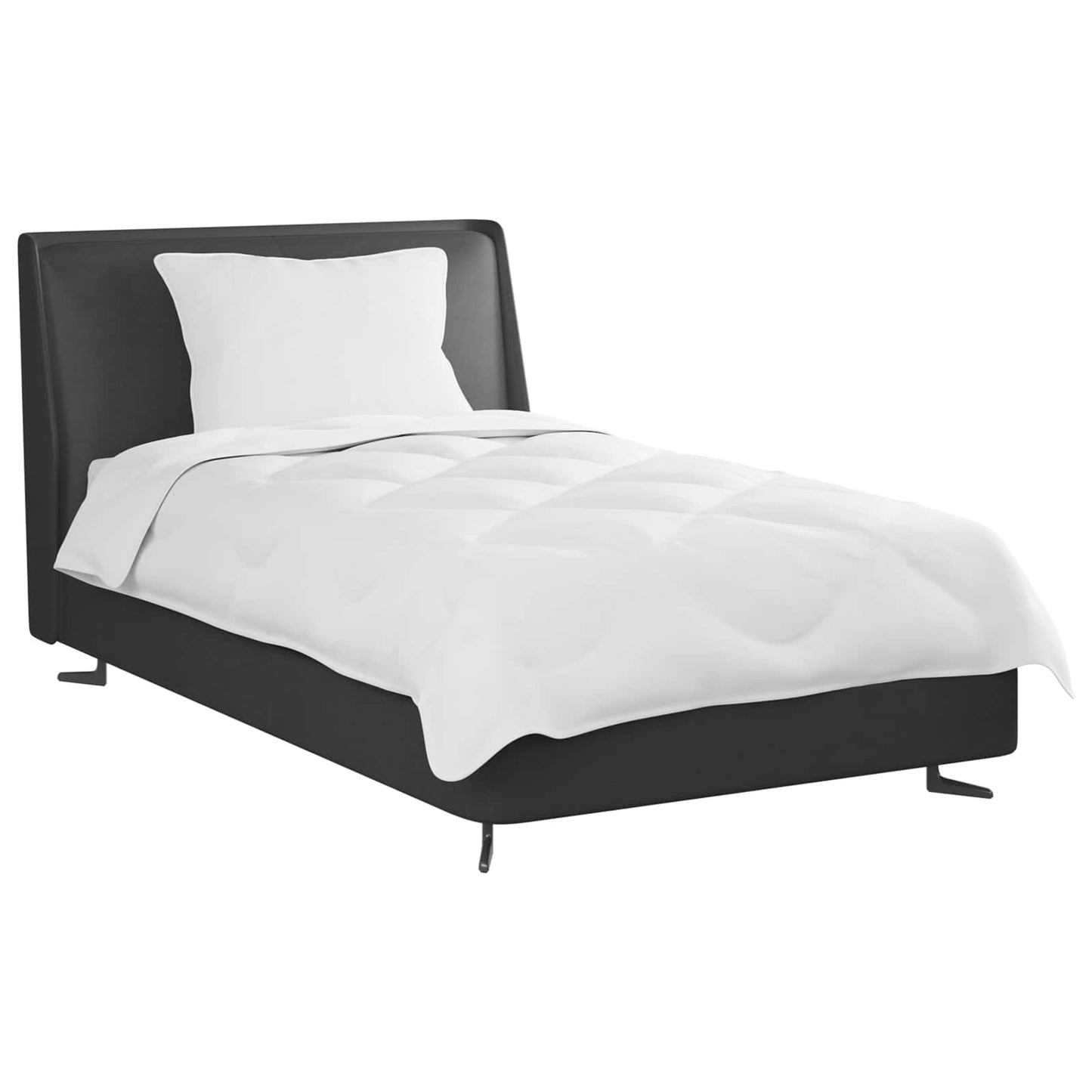 Vidaxl dekbed set met kussen 2 pcs wit microvezel