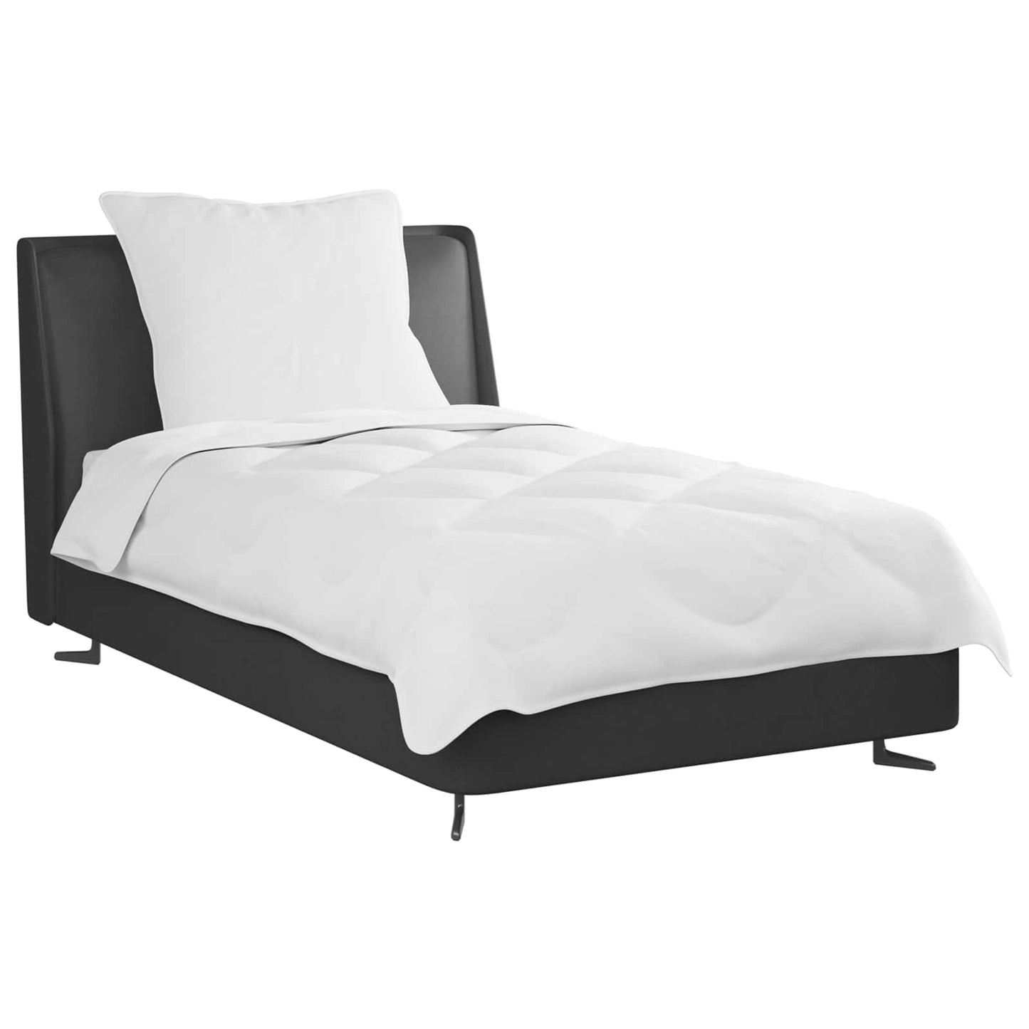 Vidaxl dekbed set met kussen 2 pcs wit microvezel