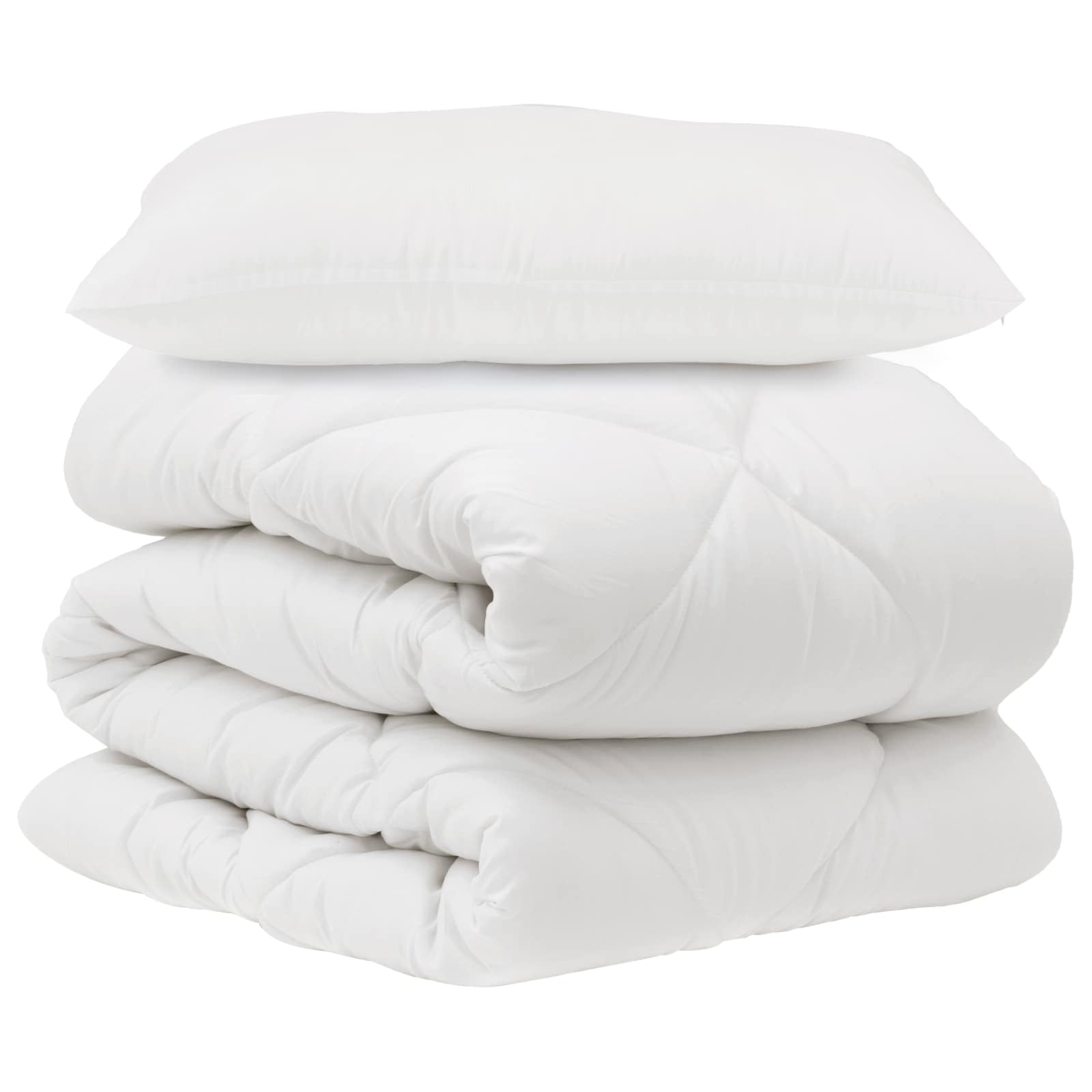 Vidaxx juego de funda nórdica con almohada 2 piezas microfibra blanco