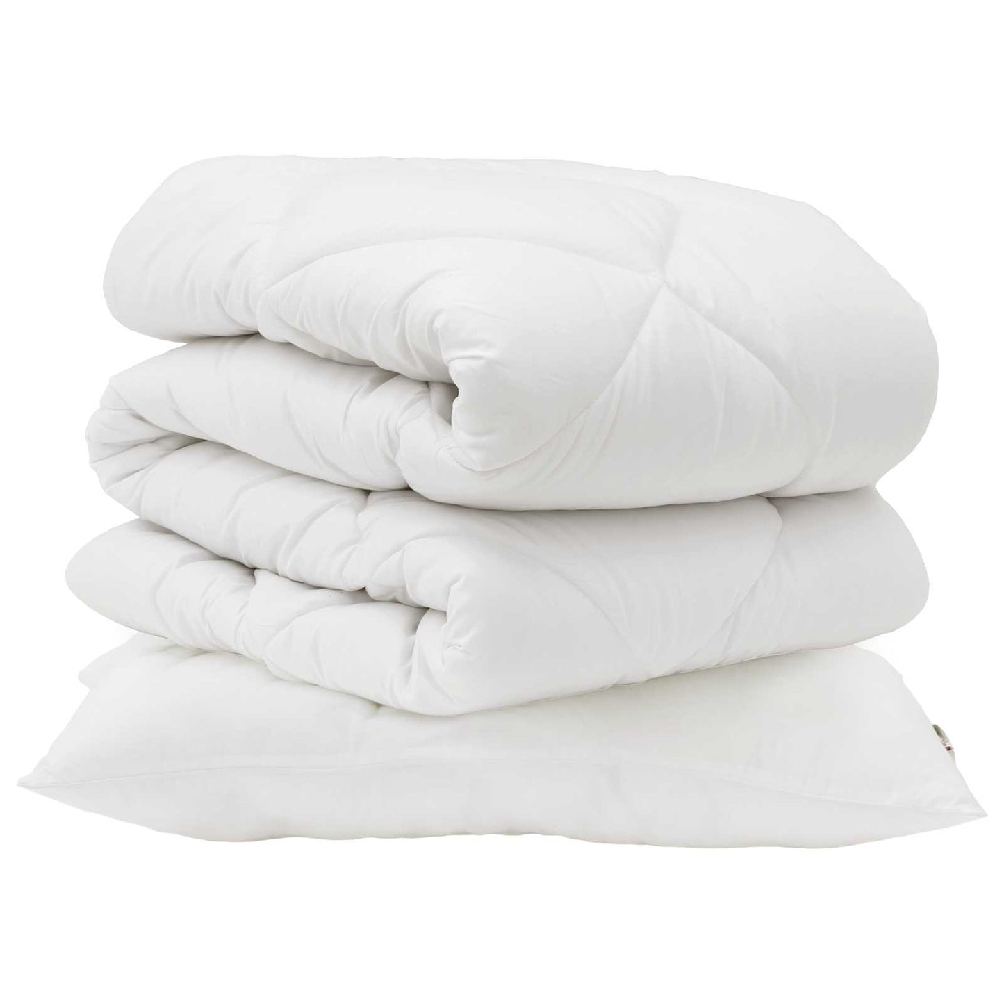 Vidaxl dekbed set met kussen 2 pcs wit microvezel