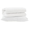 Set copripiumino con cuscino Vidaxl 2 pezzi in microfibra bianca
