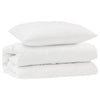 Vidaxl dekbed set met kussen 2 pcs wit microfibre