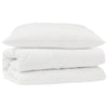 Vidaxl dekbed set met kussen 2 pcs wit microfibre