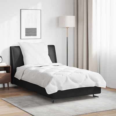 Vidaxl dekbed set met kussen 2 pcs wit microfibre