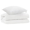 Vidaxl dekbed set met kussen 2 pcs wit microfibre