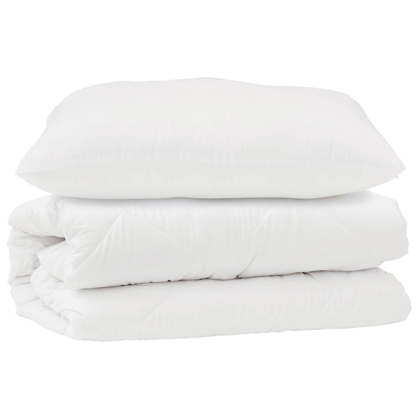 Vidaxl juego nórdico con almohada 2 piezas microfibra blanco