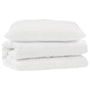 Vidaxl dekbed set met kussen 2 pcs wit microfibre