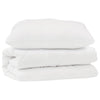 Vidaxl dekbed set met kussen 2 pcs wit microfibre