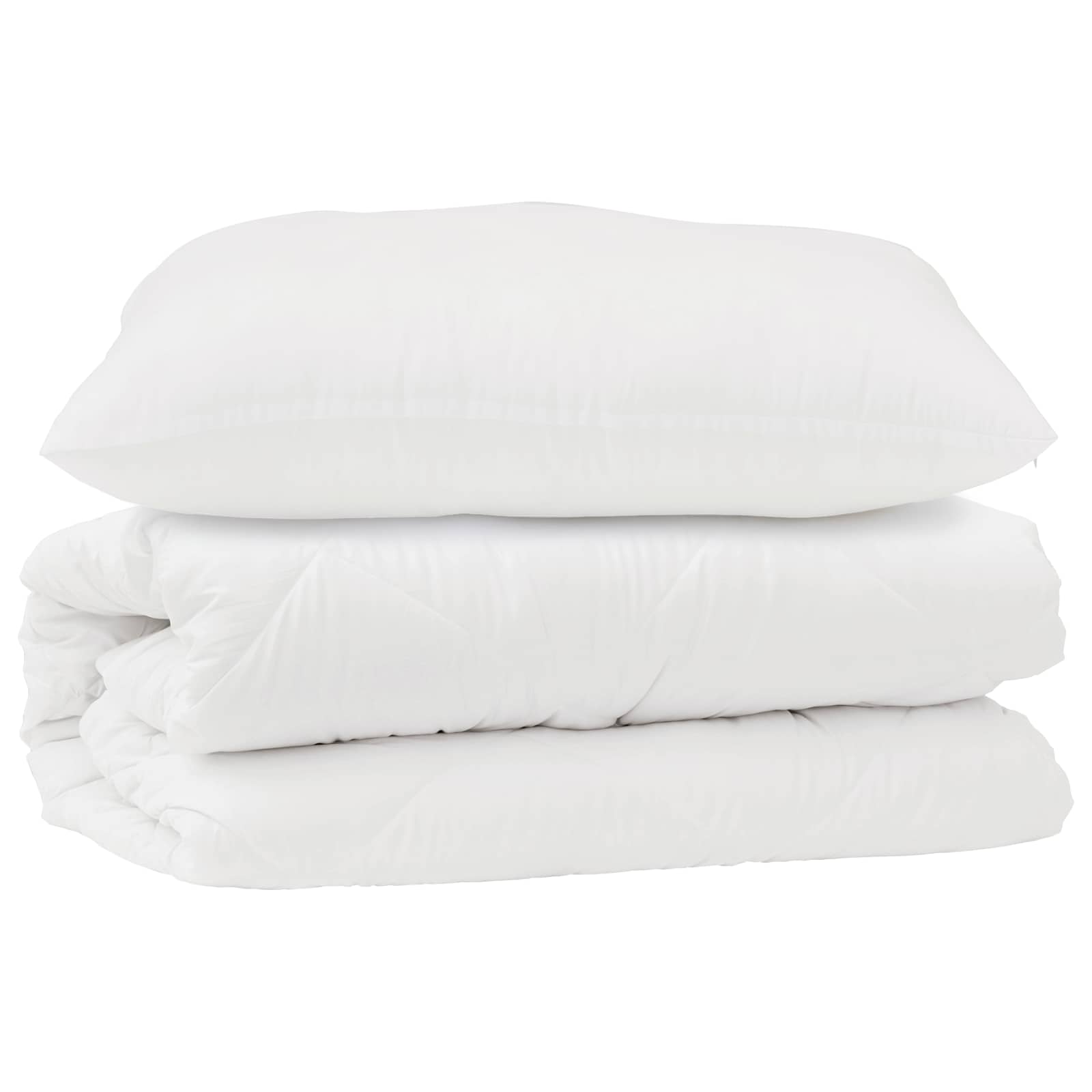 Vidaxl juego nórdico con almohada 2 piezas microfibra blanco