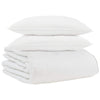 Vidaxl edredón de invierno con almohada 3 piezas plumas blancas