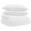 Vidaxl edredón de invierno con almohada 3 piezas plumas blancas