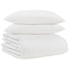 Vidaxl winter dekbed met kussen 3 pcs wit donsveertjes