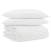 Vidaxl winter dekbed met kussen 3 pcs wit donsveertjes