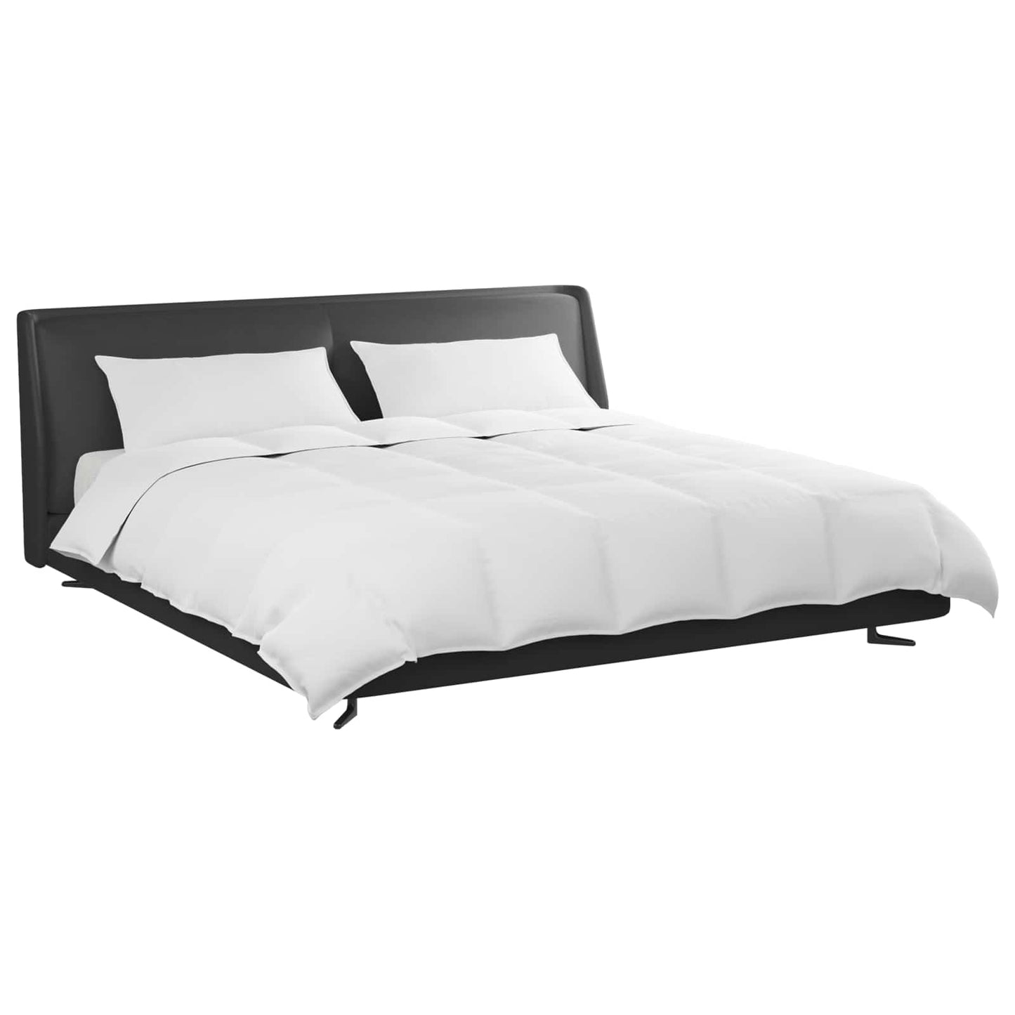 Vidaxl dekbed set met kussen 3 pcs wit donsveertjes