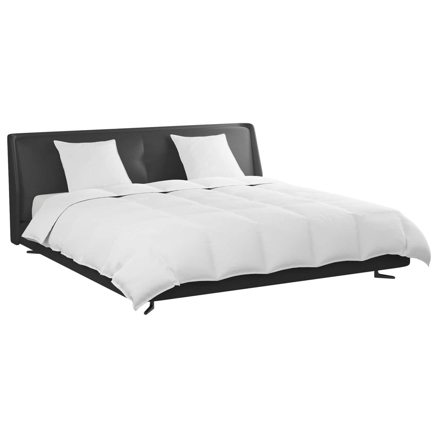 Vidaxl dekbed set met kussen 3 pcs wit donsveertjes