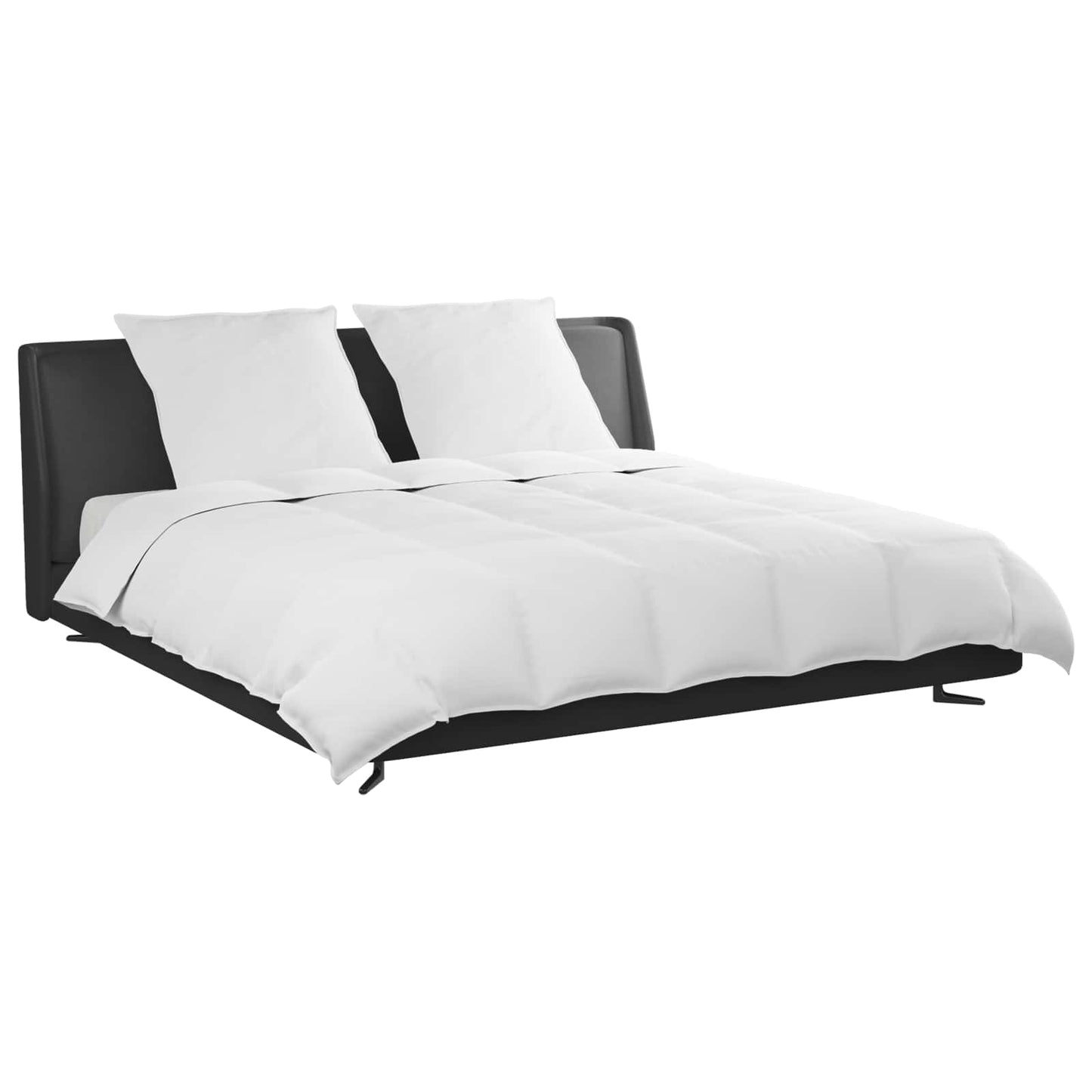Vidaxl dekbed set met kussen 3 pcs wit donsveertjes