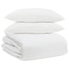 Vidaxl dekbed set met kussen 3 pcs wit donsveertjes