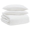 Vidaxl dekbed set met kussen 3 pcs wit donsveertjes