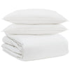 Vidaxl dekbed set met kussen 3 pcs wit donsveertjes