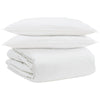 Vidaxl juego nórdico con almohada 3 piezas plumón blanco
