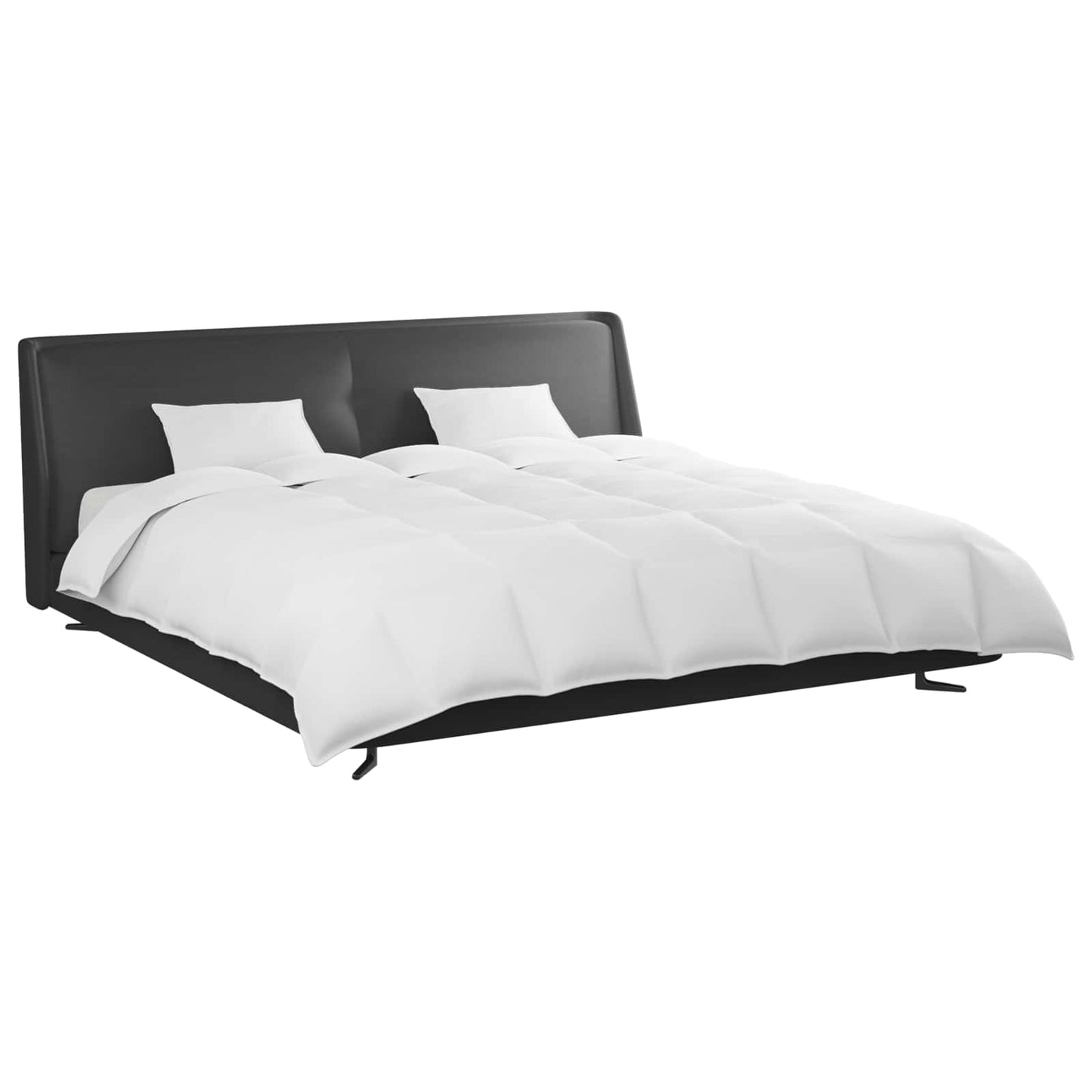 Vidaxl dekbed set met kussen 3 pcs wit donsveertjes