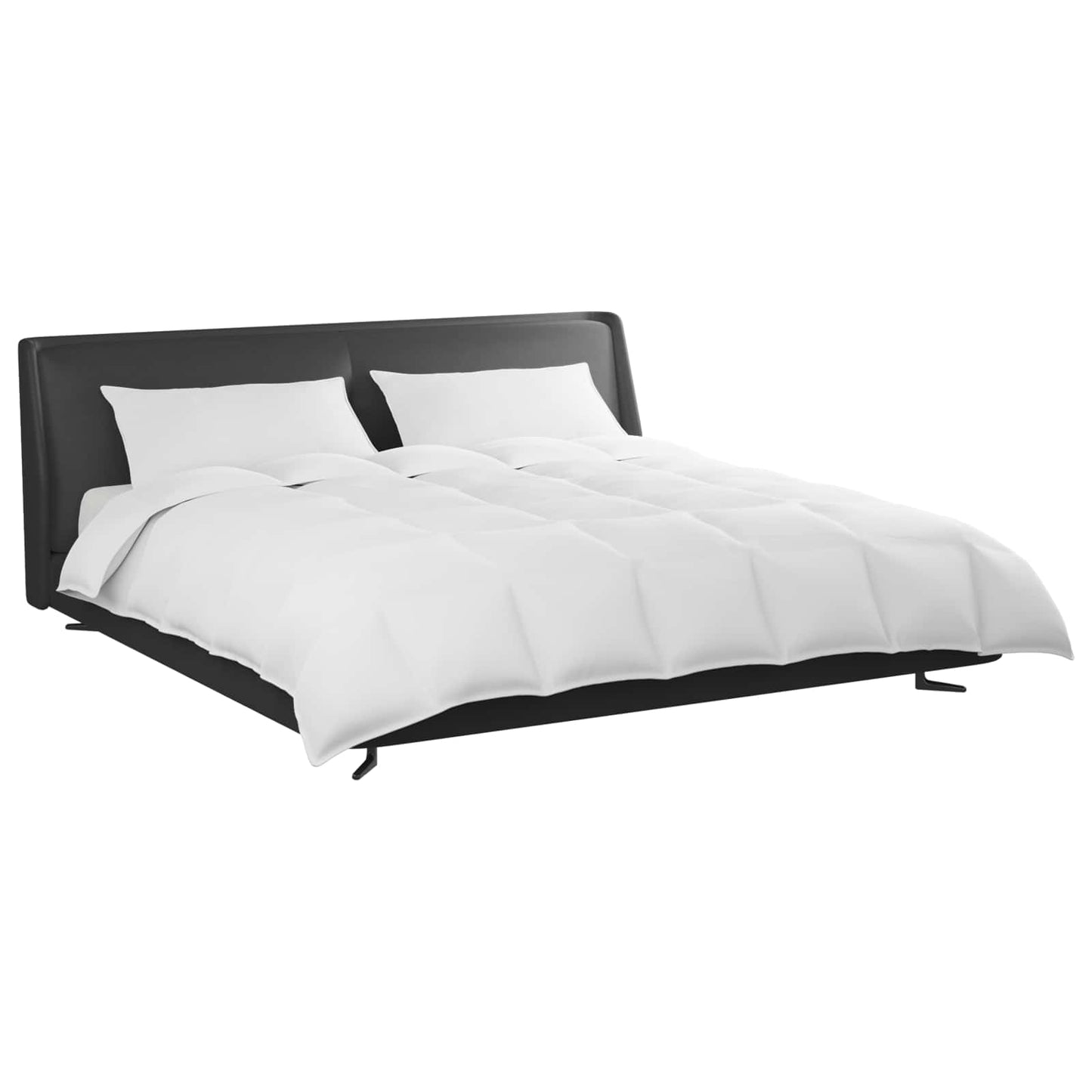 Vidaxl dekbed set met kussen 3 pcs wit donsveertjes