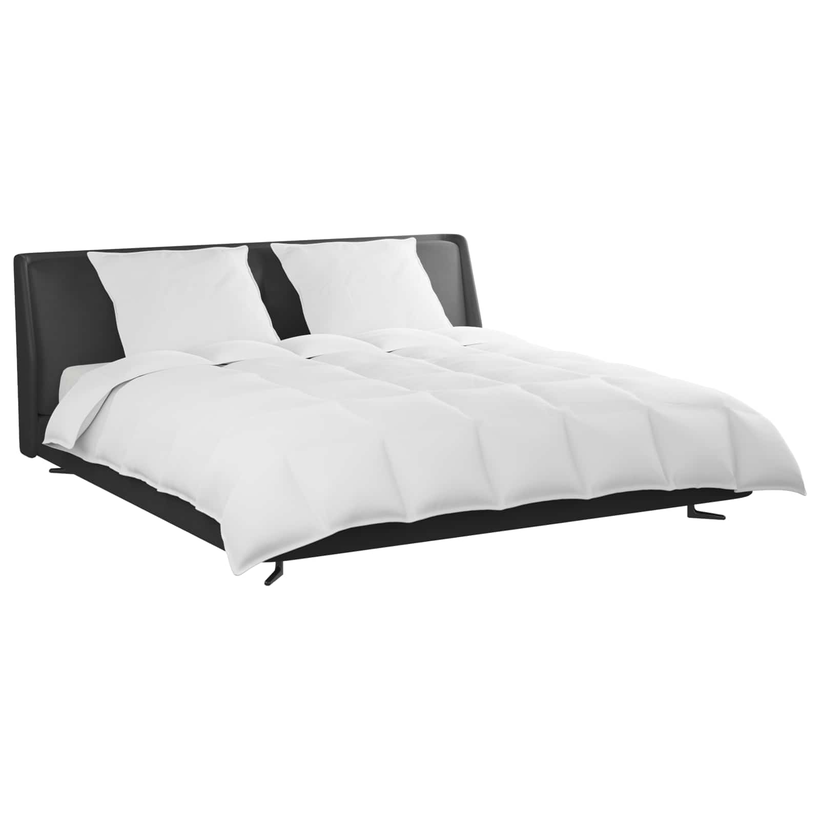 Vidaxl juego nórdico con almohada 3 piezas plumón blanco