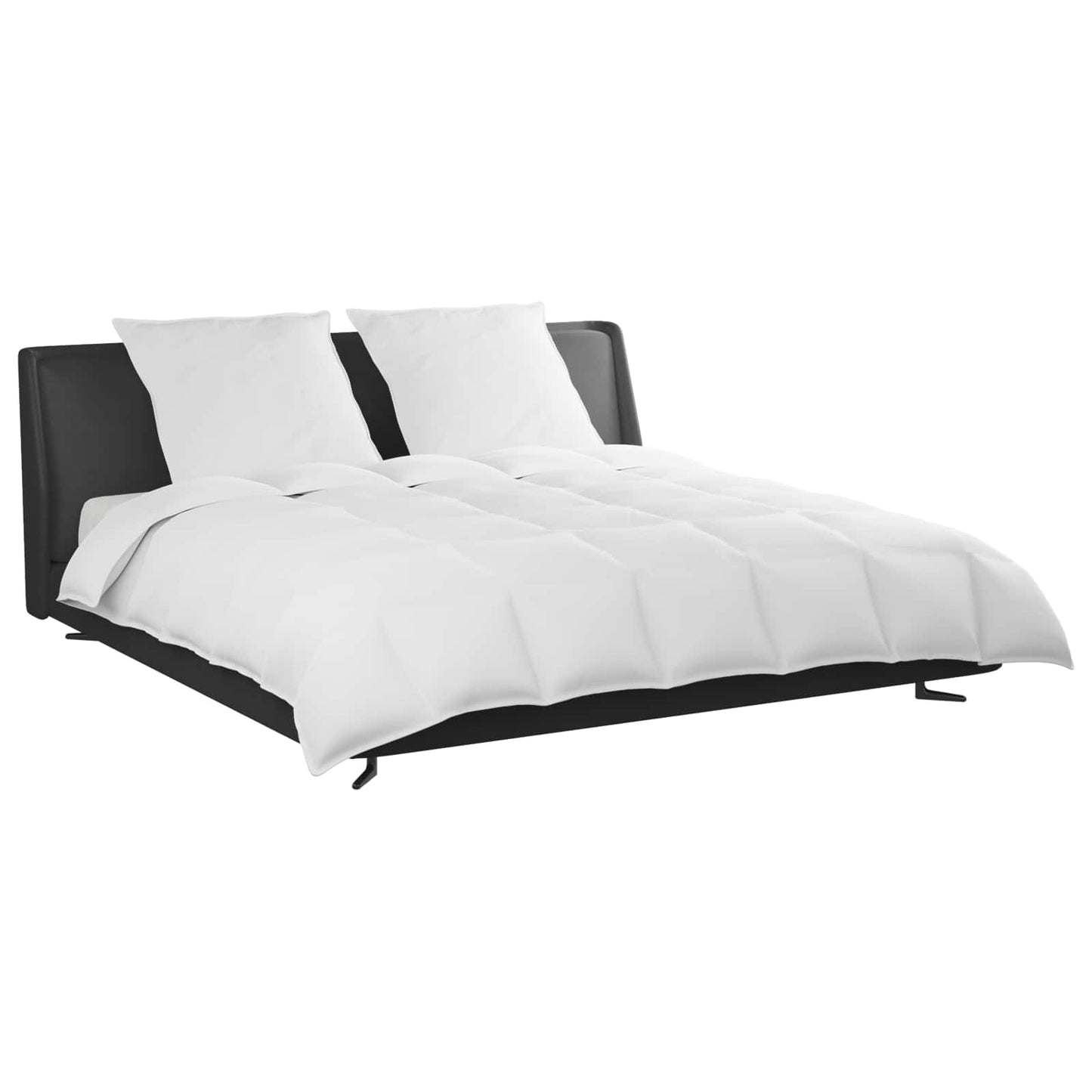 Vidaxl dekbed set met kussen 3 pcs wit donsveertjes