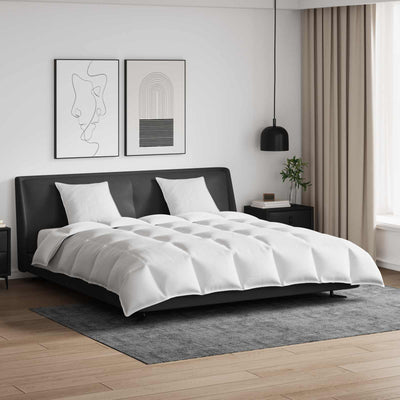 Vidaxl set copripiumino con cuscino 3 pezzi in piuma bianca
