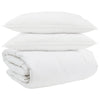 Vidaxl juego nórdico con almohada 3 piezas plumón blanco