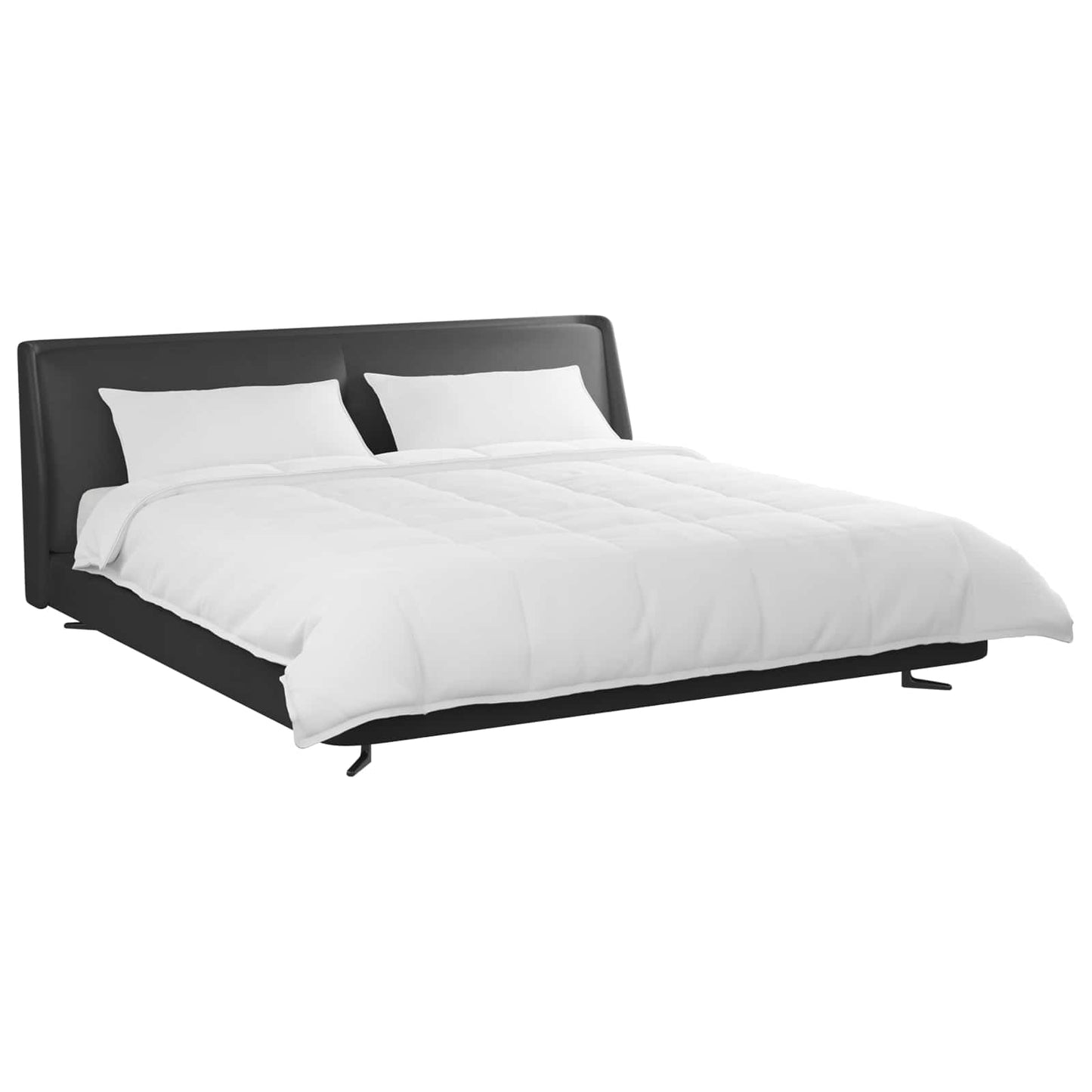 Vidaxl dekbed set met kussen 3 pcs wit donsveertjes
