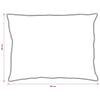 Vidaxl juego nórdico con almohada 3 piezas plumón blanco