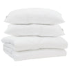 Vidaxl zomer dekbed met kussen 3 pcs wit microfibre