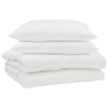 Vidaxl zomer dekbed met kussen 3 pcs wit microfibre