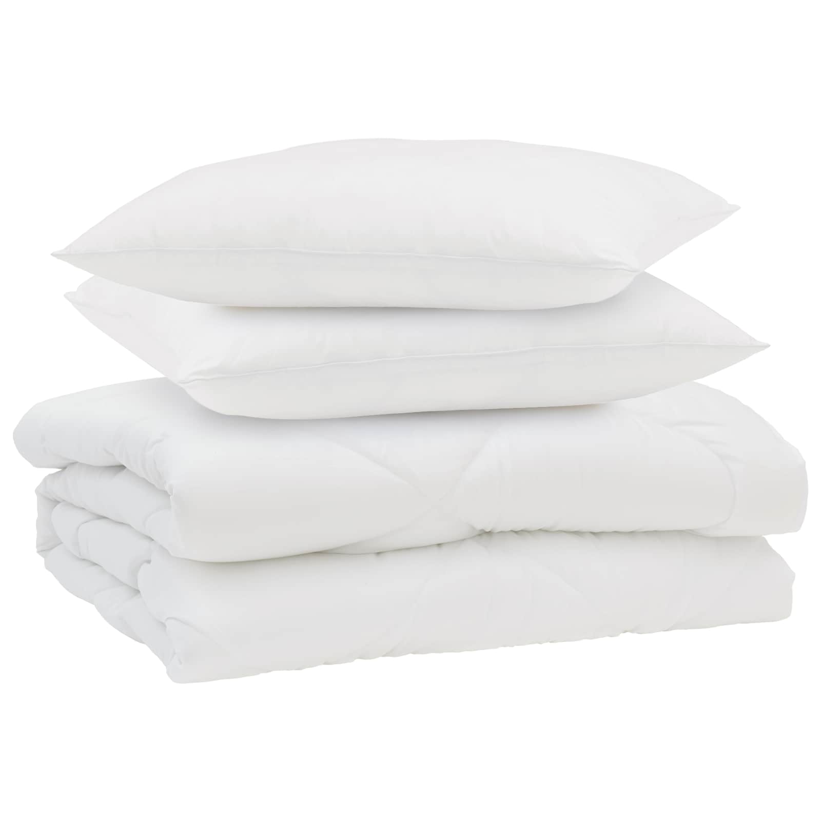 Vidaxl edredón de verano con almohada 3 piezas microfibra blanco