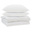 Vidaxl edredón con almohada 3 piezas microfibra blanco