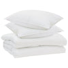 Vidaxl dekbed met kussen 3 pcs wit microfibre