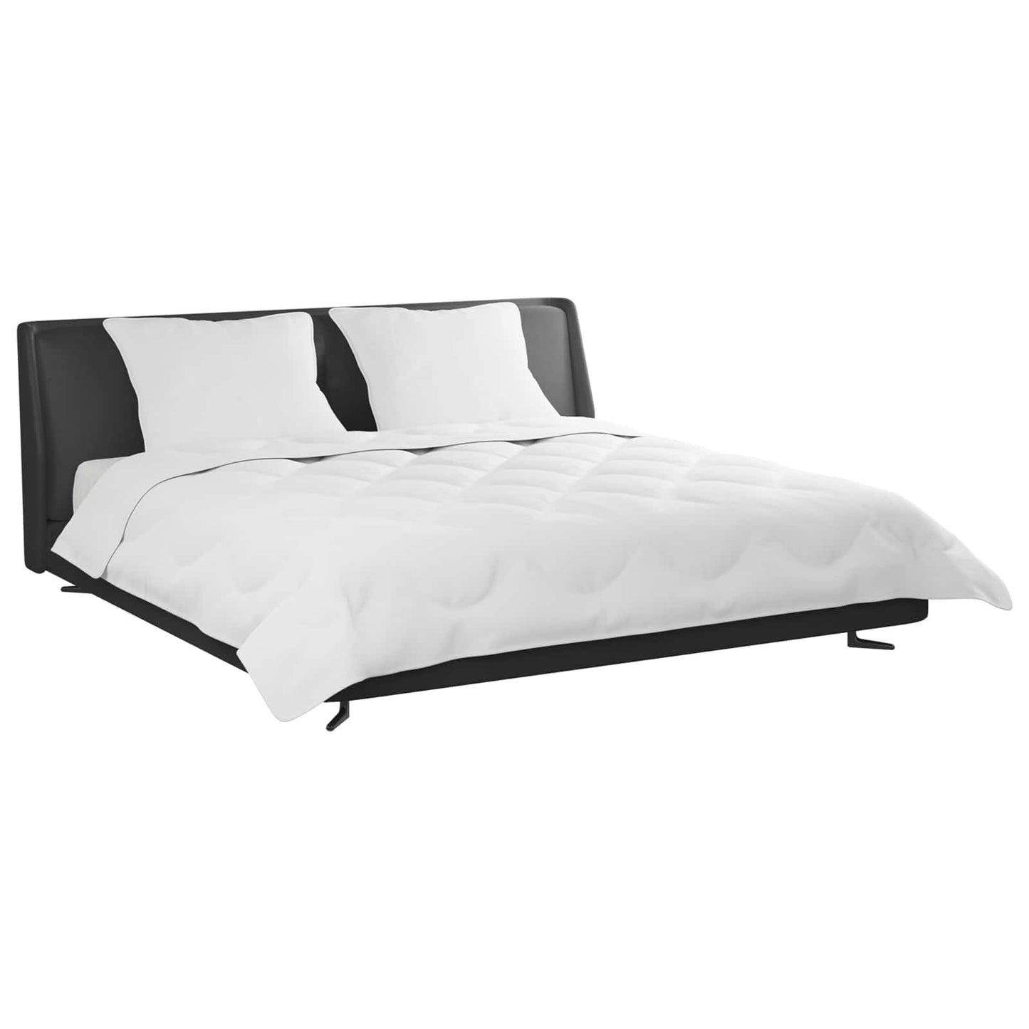 Vidaxl dekbed met kussen 3 pcs wit microfibre