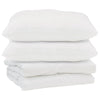 Vidaxl dekbed met kussen 3 pcs wit microfibre