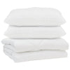 Vidaxl edredón con almohada 3 piezas microfibra blanco