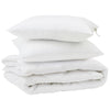 Vidaxl dekbed met kussen 3 pcs wit microfibre