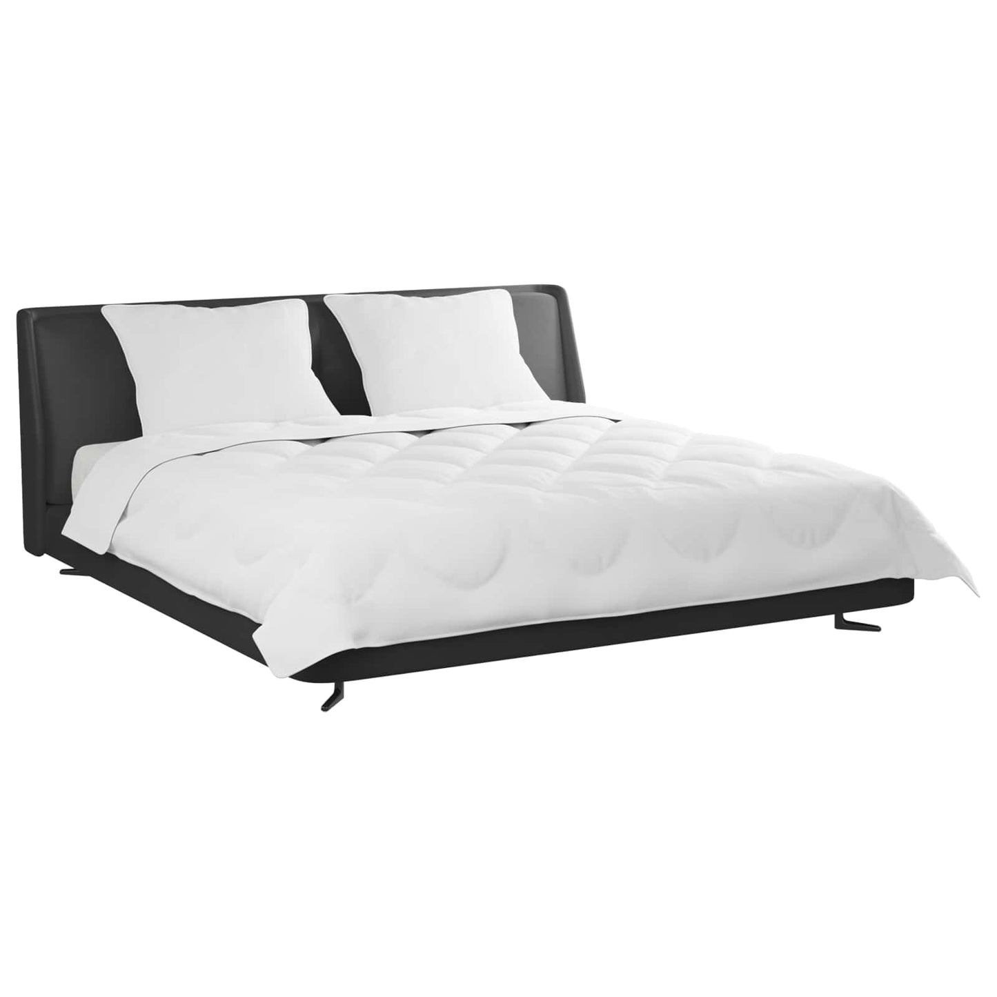Vidaxl dekbed met kussen 3 pcs wit microfibre