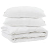 Vidaxl dekbed met kussen 3 pcs wit microfibre