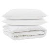 VidaXL edredón con almohada para todas las estaciones 3 piezas microfibra blanco