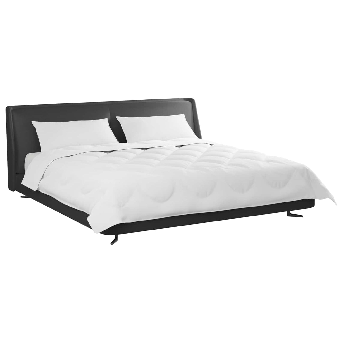 Vidaxl all-season dekbed met kussen 3 pcs wit microvezel