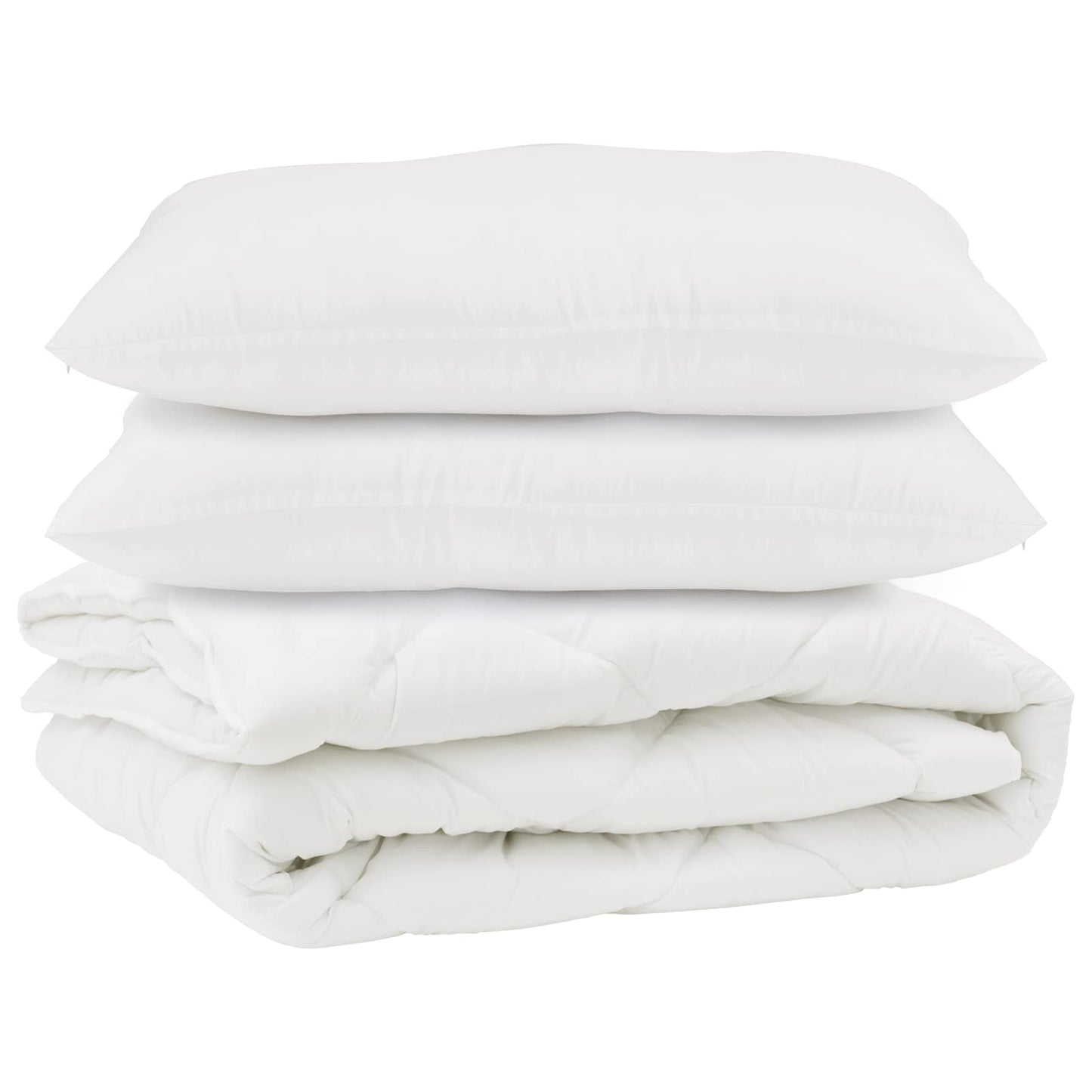Vidaxx edredón con almohada 3 piezas microfibra blanco