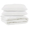 Vidaxl dekbed met kussen 3 pcs wit microvezel
