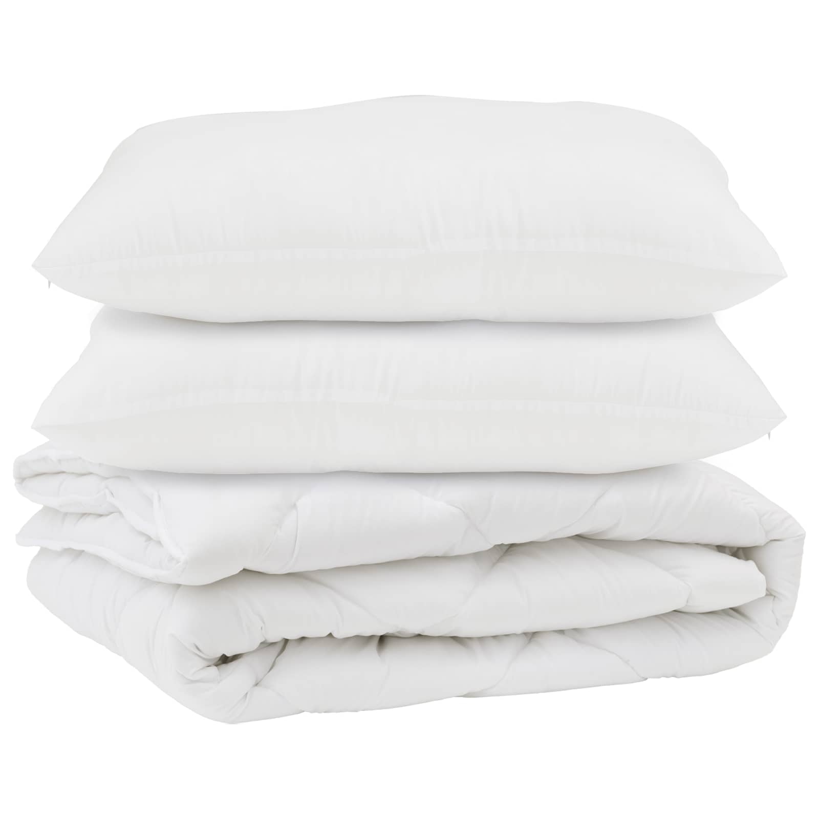Vidaxx edredón con almohada 3 piezas microfibra blanco